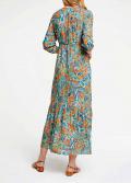 Designer-Druckkleid bunt