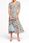 Designer-Druckkleid bunt