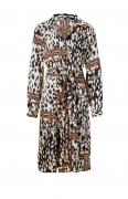 Designer-Druckkleid bunt