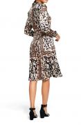 Designer-Druckkleid bunt