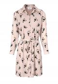 Designer-Druckkleid rosé-bunt