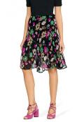 Designer-Druckrock schwarz-bunt