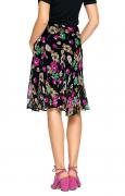 Designer-Druckrock schwarz-bunt