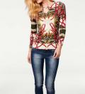 Designer-Druckshirt bunt