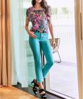 Designer-Druckshirt bunt