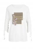 Designer-Druckshirt creme-bunt