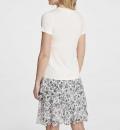 Designer-Druckshirt mit Perlen ecru-schwarz