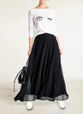 Designer-Druckshirt mit Strass weiß