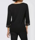 Designer-Druckshirt schwarz-bunt