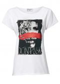 Designer-Druckshirt weiß