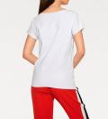 Designer-Druckshirt weiß