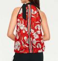 Designer-Drucktop rot-bunt