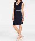 Designer-Etuikleid marine