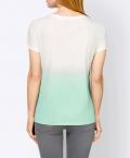 Designer-Farbverlauf-Shirt kalkmint-bedruckt