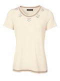 Designer-Feinstrick-Twin-Set creme