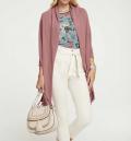 Designer-Feinstrickjacke rosenholz