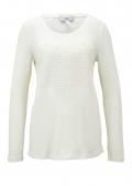 Designer-Feinstrickpullover creme