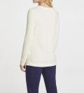 Designer-Feinstrickpullover creme