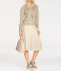Designer-Feinstrickpullover gold