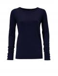 Designer-Feinstrickpullover marine