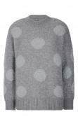 Designer-Flausch-Pullover grau-silber