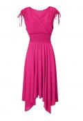 Designer-Georgettekleid pink