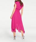 Designer-Georgettekleid pink