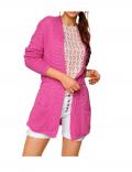 Designer-Grobstrickjacke pink