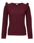 Designer-Grobstrickpullover bordeaux