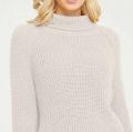 Designer-Grobstrickpullover ecru