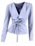 Designer-Gürtelblazer hellblau