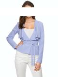 Designer-Gürtelblazer hellblau