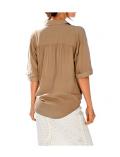 Designer-Hemdbluse taupe