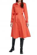 Designer-Hemdblusenkleid mit Gürtel orange