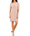 Designer-Hemdblusenkleid rosa