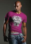 Designer-Herren-Shirt pink