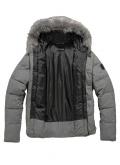 Designer-Herren-Steppjacke grau-melange