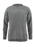 Designer-Herren-Sweatshirt grau-used