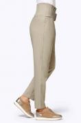 Designer-Highwaist-Stretchhose mit Gürtel sesam