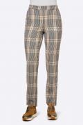 Designer-Hose in Karo-Look champagner-camel