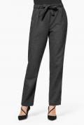 Designer-Hose mit Gürtel anthrazit-meliert
