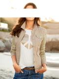 Designer-Jacke mit Pailletten beige-gold