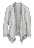 Designer-Jacke mit Pailletten grau