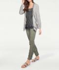 Designer-Jacke mit Pailletten grau