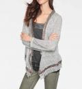 Designer-Jacke mit Pailletten grau