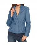 Designer-Jacke rauchblau