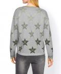 Designer-Jacquard-Pullover hellgrau-limone