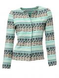 Designer-Jacquardblazer aqua-bunt