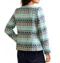 Designer-Jacquardblazer aqua-bunt