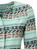 Designer-Jacquardblazer aqua-bunt